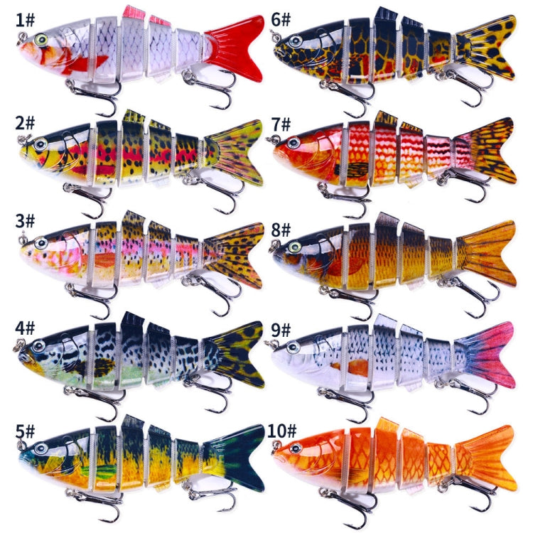 HENGJIA JM061 Multi-segment Fish Bionic Lure Submerged Lures, JM061 (3), JM061 (4), JM061 (5), JM061 (6), JM061 (7), JM061 (8), JM061 (9), JM061 (10), JM061 (1), JM061 (2)