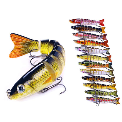 HENGJIA JM064 Multi-section Fish Minnow Bionic Fake Lures Sea Fishing Sinking Lures, JM064 (7), JM064 (8), JM064 (9), JM064 (10), JM064 (11), JM064 (1), JM064 (12), JM064 (2), JM064 (3), JM064 (4), JM064 (5), JM064 (6)