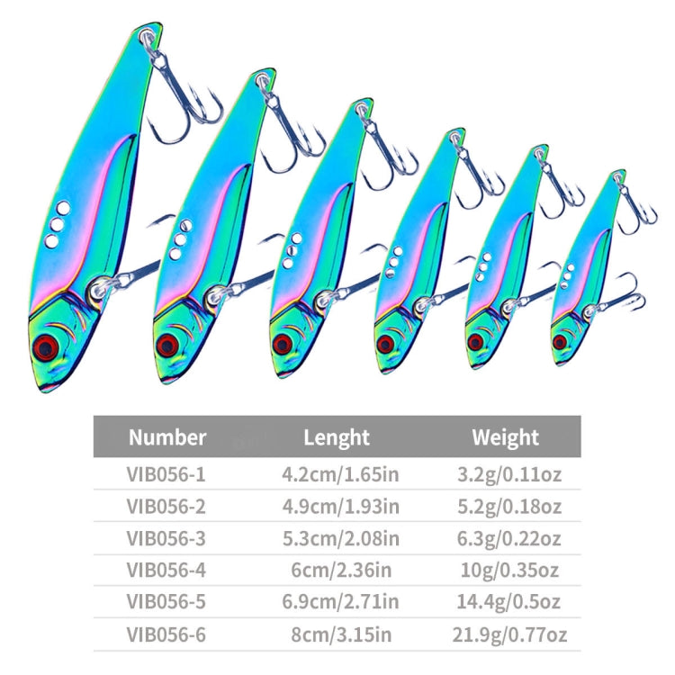 HENGJIA VIB056 Colorful VIB Fake Bait Full Swimming Layer Metal Blade Fish Luya Bait, 3G, 5G, 7G, 10G, 15G, 20G