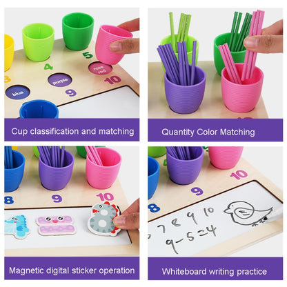 Children Mathematical Enlightenment Teaching Aids Number Cognition Color Classification Matching Toys, Matching Toys
