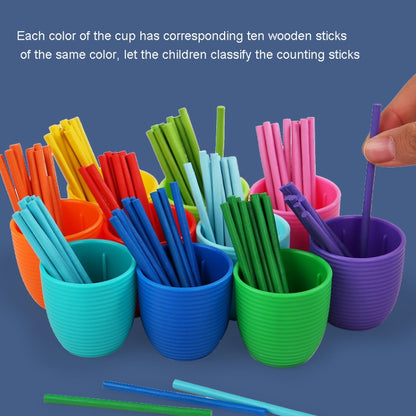 Children Mathematical Enlightenment Teaching Aids Number Cognition Color Classification Matching Toys, Matching Toys