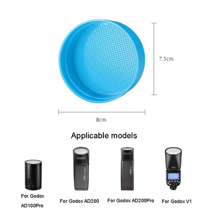Round Light Head Universal SLR Camera Top Hot Shoe Light Soapbox, For Godox V1/AD100Pro/AD200/AD200Pro, For Godox V1/AD100Pro/AD200/AD200Pro(White), For Godox V1/AD100Pro/AD200/AD200Pro(Yellow), For Godox V1/AD100Pro/AD200/AD200Pro(Blue)