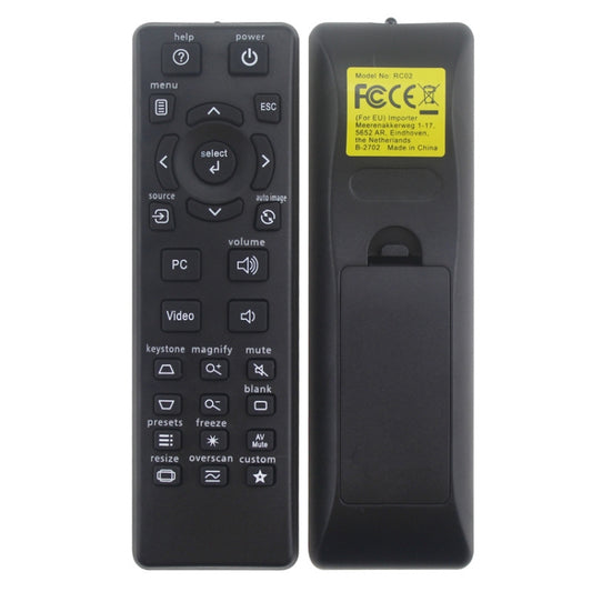 For InFocus IN112 IN114 IN124 IN3136 Projector 2pcs Remote Control, For InFocus