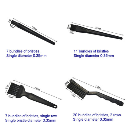 Computer Keyboard Screen Camera Lens Digital Equipment Cleaning Brush, 4pcs/set (3 Hard Hair+1 Soft Hair), 4pcs/set (4 Hard Hair)