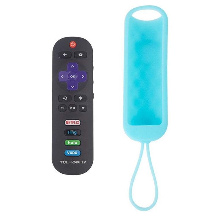 For TCL Roku RC280/RC282 2pcs Oval Remote Control Silicone Case