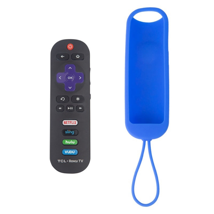 For TCL Roku RC280/RC282 2pcs Oval Remote Control Silicone Case