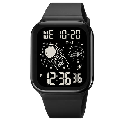 SKMEI 1863 Multifunctional Astronaut Student Digital Sports Square Watch, 1863