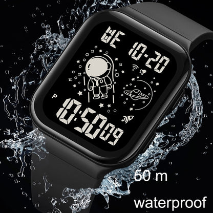 SKMEI 1863 Multifunctional Astronaut Student Digital Sports Square Watch, 1863