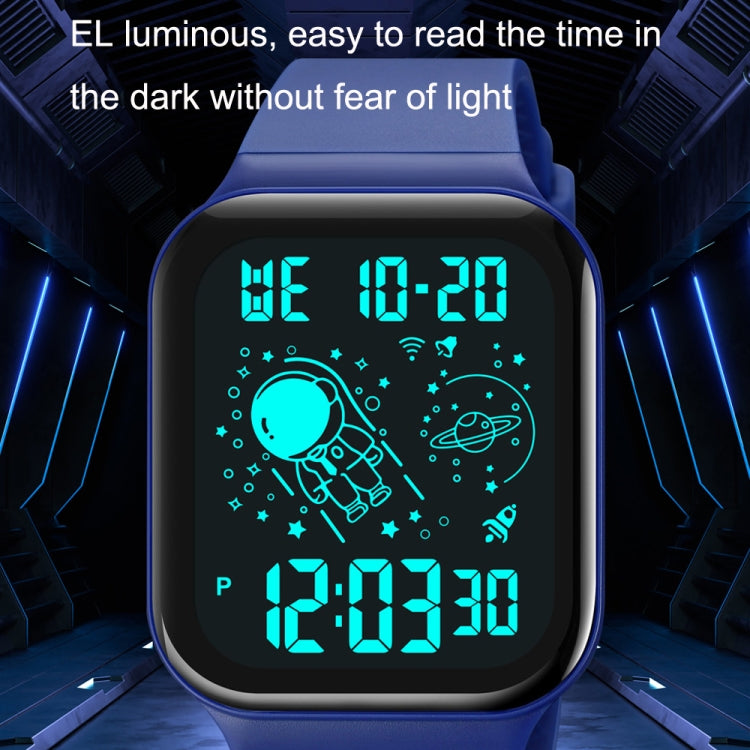 SKMEI 1863 Multifunctional Astronaut Student Digital Sports Square Watch, 1863