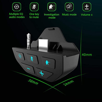 For Microsoft Xbox One S / X / Elite HS-XO193A Gamepad Sound Enhancer 3.5mm Converter Headphone Adapter, For Xbox One S / X / Elite