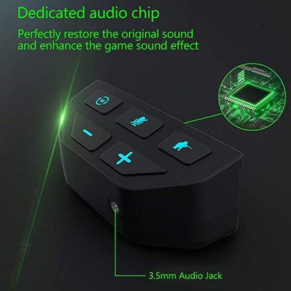 For Microsoft Xbox One S / X / Elite HS-XO193A Gamepad Sound Enhancer 3.5mm Converter Headphone Adapter, For Xbox One S / X / Elite