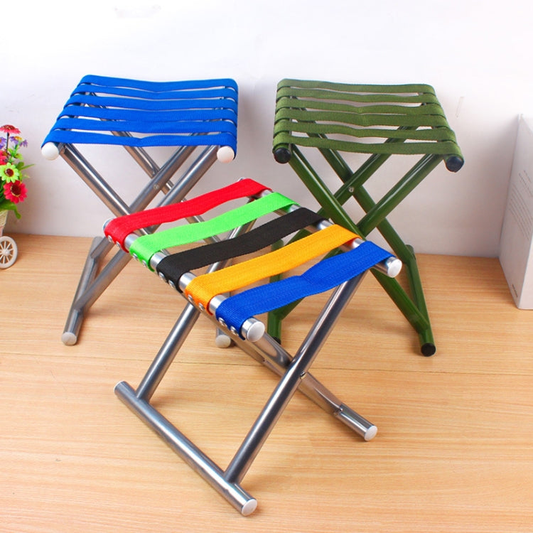 Metal Tube Outdoor Folding Chair Fishing Stool Camping Portable Stool, Medium (25.5cm) Random Color, Large (31.5cm)  Army Green Tube, Large (31.5cm) White Tube