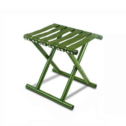 Metal Tube Outdoor Folding Chair Fishing Stool Camping Portable Stool, Medium (25.5cm) Random Color, Large (31.5cm)  Army Green Tube, Large (31.5cm) White Tube