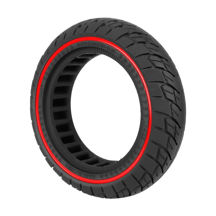For Ninebot Max G30 10 X 2.5 Inch  (60/70-6.5) Scooter Solid Rubber Tire, 10 X 2.5 Inch Red Line, 10 X 2.5 Inch Black