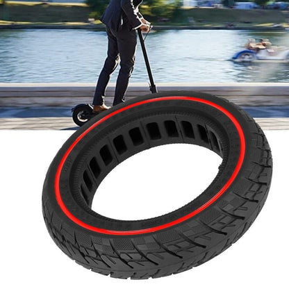 For Ninebot Max G30 10 X 2.5 Inch  (60/70-6.5) Scooter Solid Rubber Tire, 10 X 2.5 Inch Red Line, 10 X 2.5 Inch Black