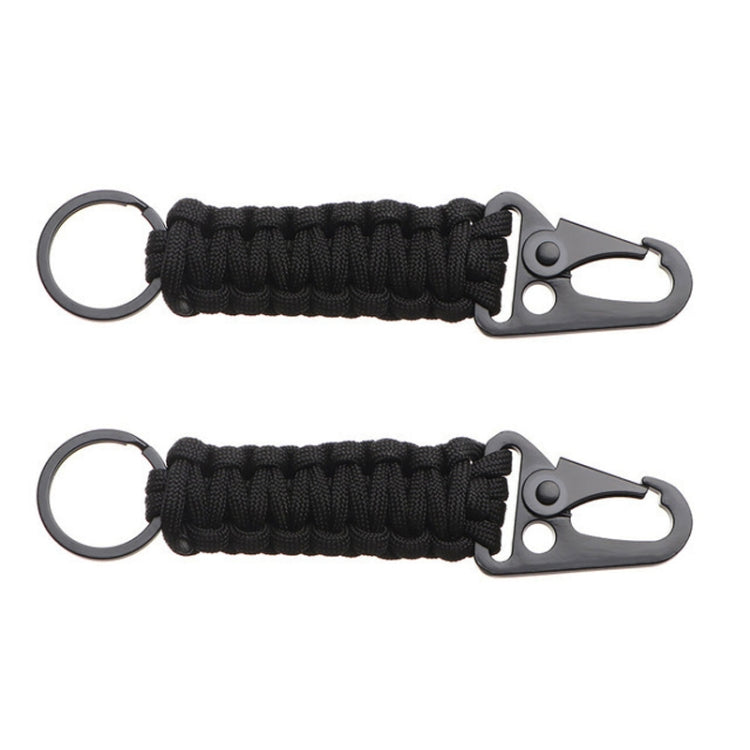 2pcs Outdoor Climbing Eagle Beak Buckle Umbrella Rope Hand-Woven Key Hanging Buckle, Hanging Buckle(Black), Hanging Buckle(Army Green), Hanging Buckle(Army Green Camouflage), Hanging Buckle(Black+Orange)