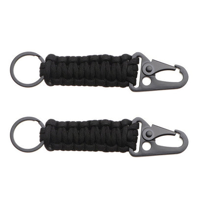 2pcs Outdoor Climbing Eagle Beak Buckle Umbrella Rope Hand-Woven Key Hanging Buckle, Hanging Buckle(Black), Hanging Buckle(Army Green), Hanging Buckle(Army Green Camouflage), Hanging Buckle(Black+Orange)