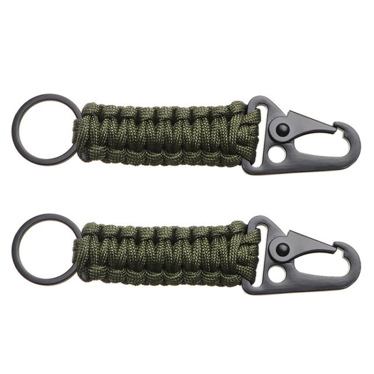 2pcs Outdoor Climbing Eagle Beak Buckle Umbrella Rope Hand-Woven Key Hanging Buckle, Hanging Buckle(Black), Hanging Buckle(Army Green), Hanging Buckle(Army Green Camouflage), Hanging Buckle(Black+Orange)