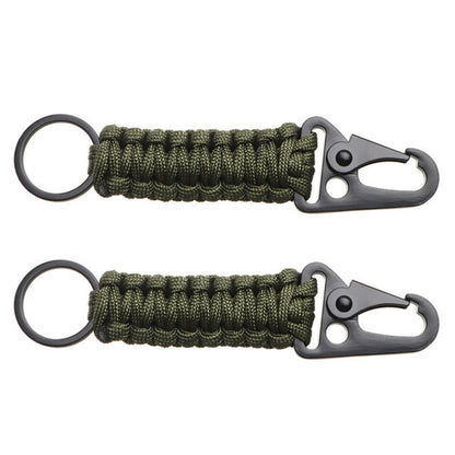 2pcs Outdoor Climbing Eagle Beak Buckle Umbrella Rope Hand-Woven Key Hanging Buckle, Hanging Buckle(Black), Hanging Buckle(Army Green), Hanging Buckle(Army Green Camouflage), Hanging Buckle(Black+Orange)
