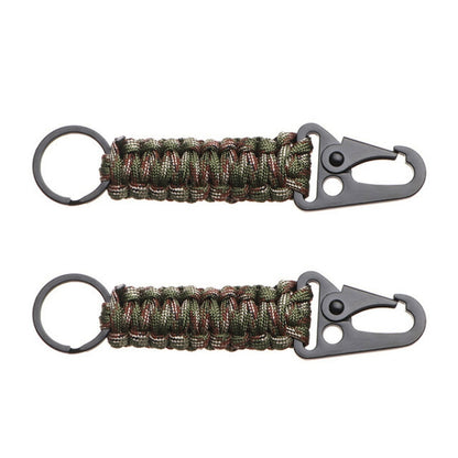 2pcs Outdoor Climbing Eagle Beak Buckle Umbrella Rope Hand-Woven Key Hanging Buckle, Hanging Buckle(Black), Hanging Buckle(Army Green), Hanging Buckle(Army Green Camouflage), Hanging Buckle(Black+Orange)
