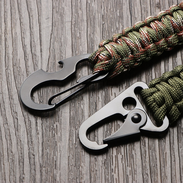 2pcs Outdoor Climbing Eagle Beak Buckle Umbrella Rope Hand-Woven Key Hanging Buckle, Hanging Buckle(Black), Hanging Buckle(Army Green), Hanging Buckle(Army Green Camouflage), Hanging Buckle(Black+Orange)