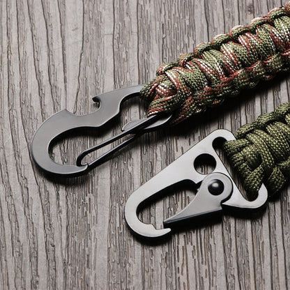 2pcs Outdoor Climbing Eagle Beak Buckle Umbrella Rope Hand-Woven Key Hanging Buckle, Hanging Buckle(Black), Hanging Buckle(Army Green), Hanging Buckle(Army Green Camouflage), Hanging Buckle(Black+Orange)