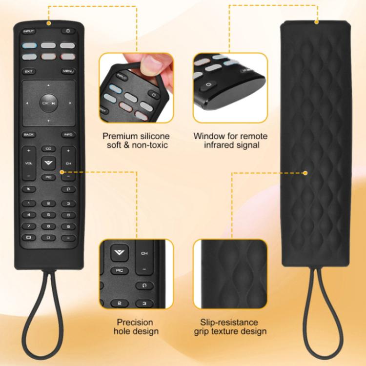 For Vizio XRT136/XRT140 2pcs Remote Control Silicone Case