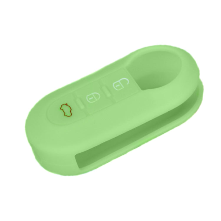 For Fiat 500 2pcs Folding 3 Button Remote Control Silicone Case