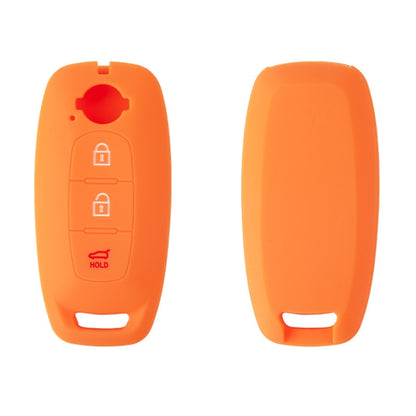 For 2023 Nissan Altima 2pcs Three-Button Key Silicone Protective Case, Black, Red, Rose Red, Pink, Blue, Apple Green, Orange, Sea Blue, Purple, Luminous Blue, Luminous Green, White