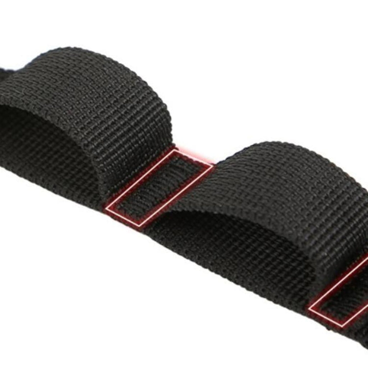 XINDA Outdoor Climbing Daisy Chain Rope Sling Strap Rappelling Downhill, 25cm Red, 52cm Black