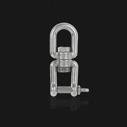 304 Stainless Steel 360 Degree Rotating 8-Shaped Chain Snap Ring Connecting Hook Swivel, M8, M10, M12