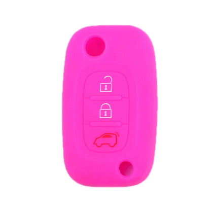 For Mercedes-Benz Smart Folding 2pcs 3 Button Silicone Key Case, Rose Red, Pink, Orange, Yellow, Apple Green, Sea Blue, Light Blue, Purple, White Gray, Black