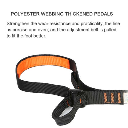 XINDA  Rock Climb Mountaineering Equipment Polyester Climbing Foot Padel Belt Ascending Device Band, 80-133cm