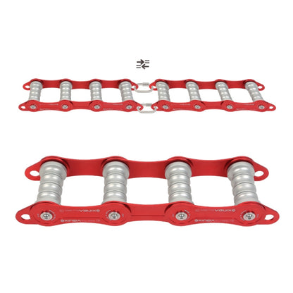 XINDA  Rope Protector Rope Corner Cover Rock Climbing Protect Equipment,Spec:, Four-wheel Ropeway, Single Wheel Ropeway