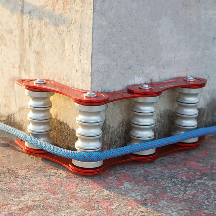 XINDA  Rope Protector Rope Corner Cover Rock Climbing Protect Equipment,Spec:, Four-wheel Ropeway, Single Wheel Ropeway