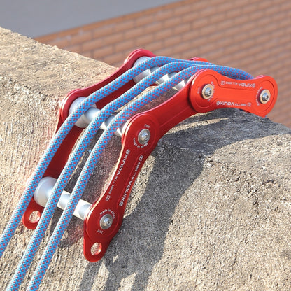 XINDA  Rope Protector Rope Corner Cover Rock Climbing Protect Equipment,Spec:, Four-wheel Ropeway, Single Wheel Ropeway