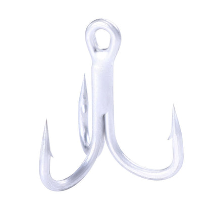 HENGJIA FH061 10pcs Three-jaw Treble Blood Groove Hooks, 1, 2, 4, 6