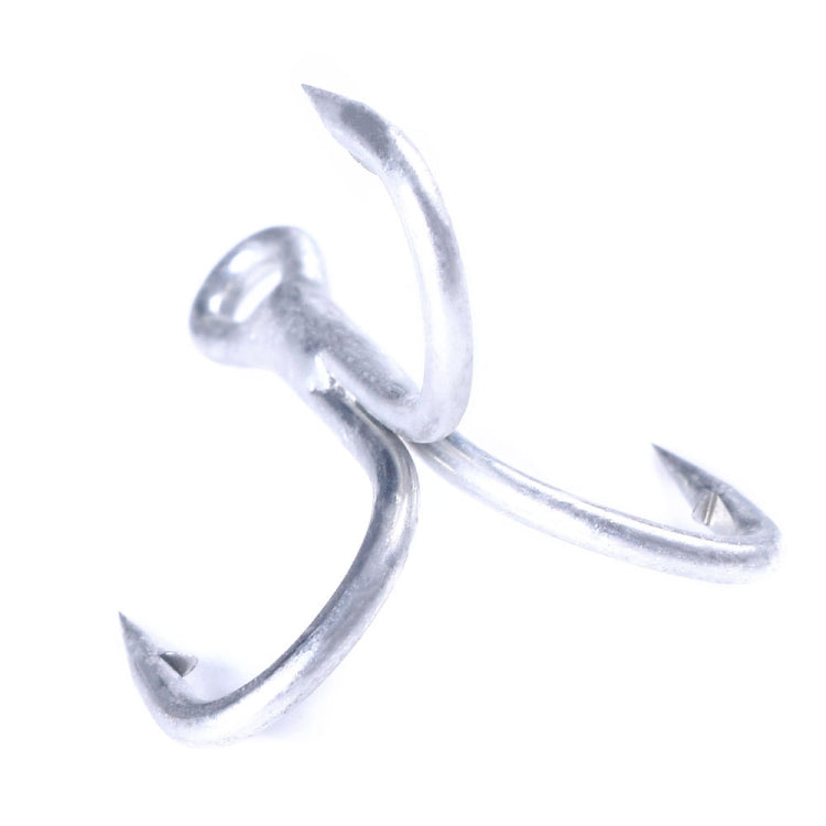 HENGJIA FH061 10pcs Three-jaw Treble Blood Groove Hooks, 1, 2, 4, 6