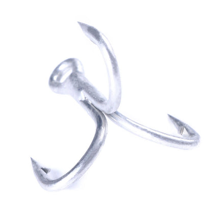 HENGJIA FH061 10pcs Three-jaw Treble Blood Groove Hooks, 1, 2, 4, 6
