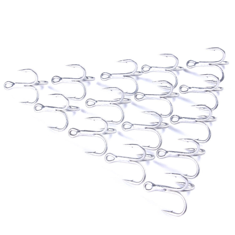 HENGJIA FH061 10pcs Three-jaw Treble Blood Groove Hooks, 1, 2, 4, 6
