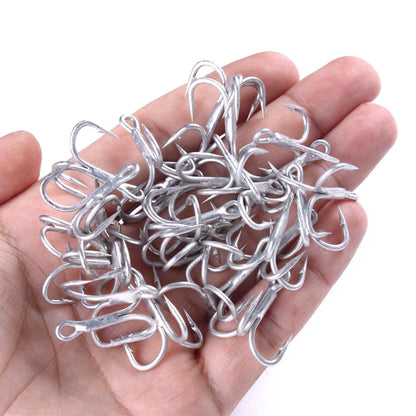 HENGJIA FH061 10pcs Three-jaw Treble Blood Groove Hooks, 1, 2, 4, 6