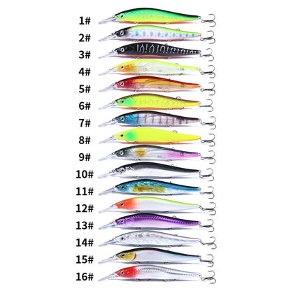 HENGJIA MI135 13.5cm 15.6g Sea Fishing Long-casting Floating Minnow Bionic Lures, MI135 (3), MI135 (14), MI135 (4), MI135 (15), MI135 (5), MI135 (16), MI135 (6), MI135 (7), MI135 (8), MI135 (9), MI135 (10), MI135 (11), MI135 (1), MI135 (12), MI135 (2) ...