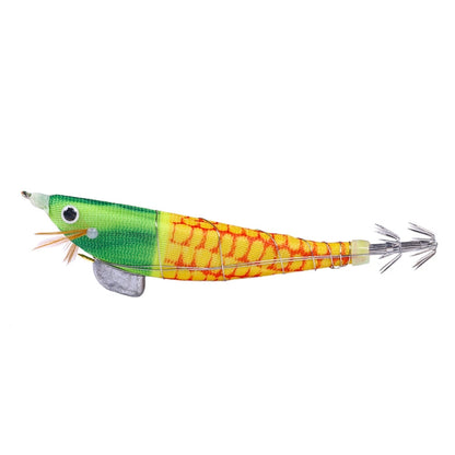 HENGJIA SJ033 Luminous Steel Wire Banana Shrimp Fake Bait, SJ033 (Light Purple), SJ033 (Light Pink), SJ033 (Blue Back Pink Pattern), SJ033 (Yellow Body Red Dot), SJ033 (Red Head Green Tail), SJ033 (Red Head White Tail), SJ033 (Red Head Light Green Tail...