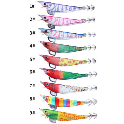 HENGJIA SJ033 Luminous Steel Wire Banana Shrimp Fake Bait, SJ033 (Light Purple), SJ033 (Light Pink), SJ033 (Blue Back Pink Pattern), SJ033 (Yellow Body Red Dot), SJ033 (Red Head Green Tail), SJ033 (Red Head White Tail), SJ033 (Red Head Light Green Tail...