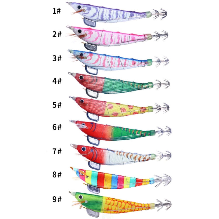 HENGJIA SJ033 Luminous Steel Wire Banana Shrimp Fake Bait, SJ033 (Red Head Light Green Tail), SJ033 (Colorful Stripe), SJ033 (Corn Pattern), SJ033 (Light Purple), SJ033 (Light Pink), SJ033 (Blue Back Pink Pattern), SJ033 (Yellow Body Red Dot)...