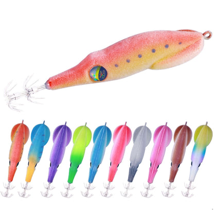 HENGJIA SJ042 Squid Steel Filament Shrimp Bionic Bait Sea Fishing Lures, SJ042 (Blue Gray), SJ042 (Red Purple), SJ042 (Light Brown), SJ042 (Colorful), SJ042 (Orange Red), SJ042 (Blue Yellow), SJ042 (White Purple), SJ042 (Yellow Green), SJ042 (Sky Blue)...