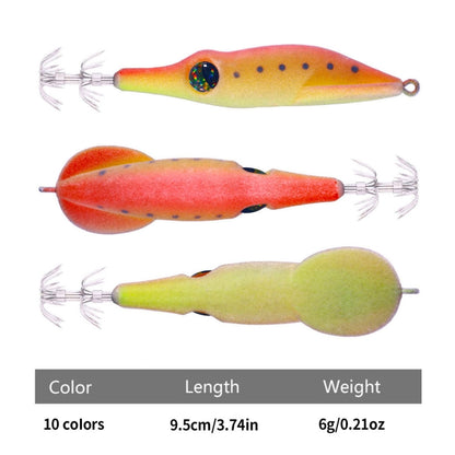 HENGJIA SJ042 Squid Steel Filament Shrimp Bionic Bait Sea Fishing Lures, SJ042 (Blue Gray), SJ042 (Red Purple), SJ042 (Light Brown), SJ042 (Colorful), SJ042 (Orange Red), SJ042 (Blue Yellow), SJ042 (White Purple), SJ042 (Yellow Green), SJ042 (Sky Blue)...