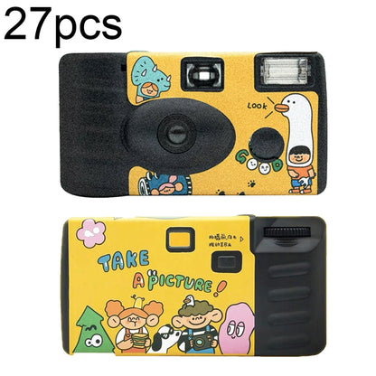 Retro Film Camera Waterproof Cartoon Decorative Stickers without Camera, 27pcs Click, 27pcs LFANI, 27pcs Illustration, 27pcs Happy Day, 27pcs Holidays, 18pcs Sking, 27pcs Friend, 27pcs New Year, 18pcs Red Good Luck, 18pcs Green Good Luck