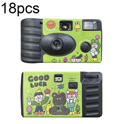 Retro Film Camera Waterproof Cartoon Decorative Stickers without Camera, 27pcs Click, 27pcs LFANI, 27pcs Illustration, 27pcs Happy Day, 27pcs Holidays, 18pcs Sking, 27pcs Friend, 27pcs New Year, 18pcs Red Good Luck, 18pcs Green Good Luck