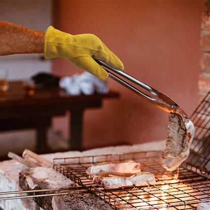 A2421 Cowhide High Temperature Welding Gloves Insulated Aluminum Foil Anti-Heat Gloves, A2421 M, A2421 L, A2421 XL